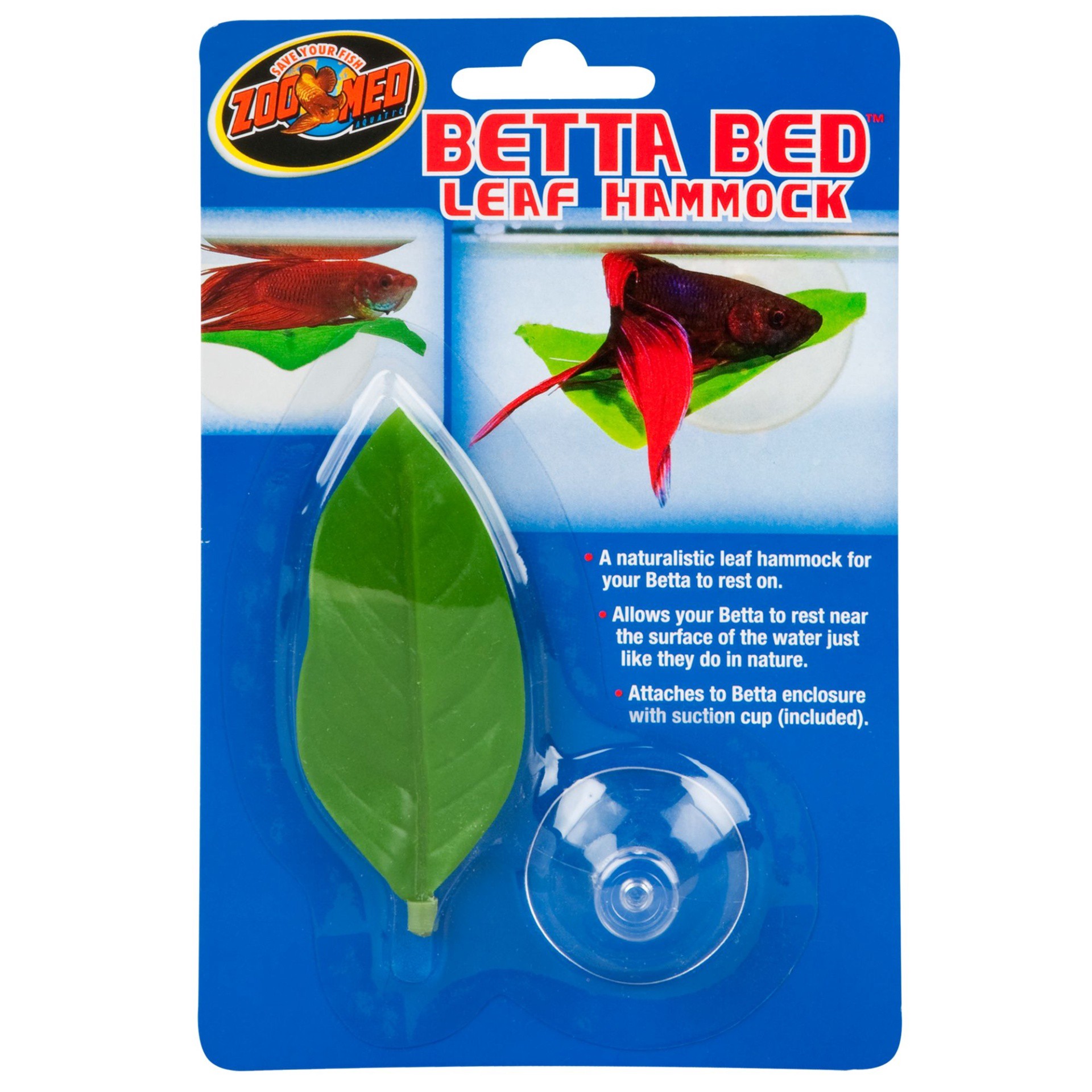 slide 1 of 1, Zoo Med Betta Bed Leaf Hammock, MED