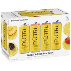 Nutrl Lemonade Vodka Seltzer Variety Pack - 8 Pack 12 fl oz Cans