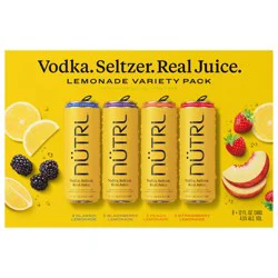 Nutrl Lemonade Vodka Seltzer Variety Pack - 8 Pack 12 fl oz Cans