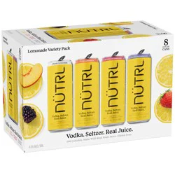 Nutrl Lemonade Vodka Seltzer Variety Pack 8 - 12 fl oz Cans