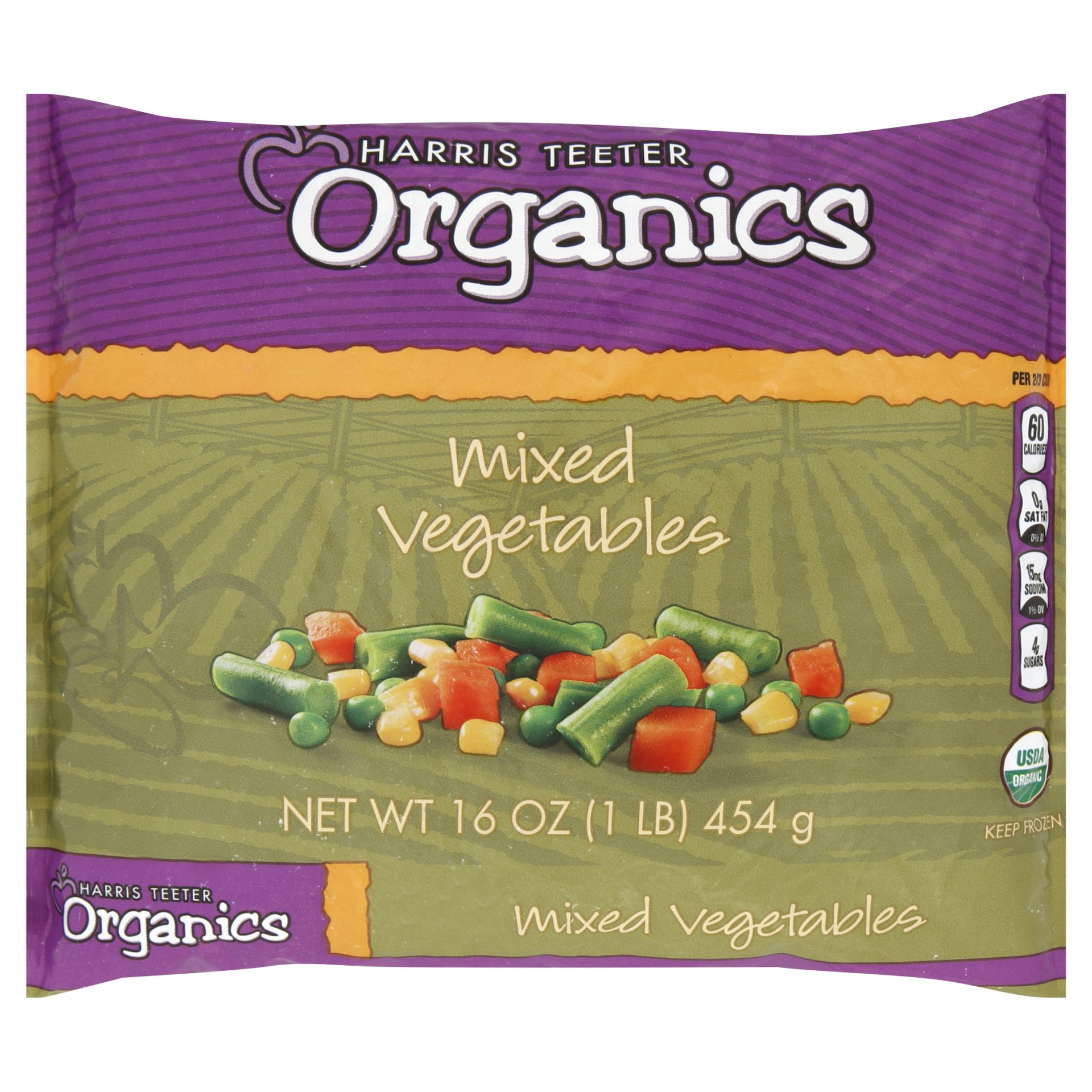 slide 1 of 1, HT Organics Mixed Vegetables, 16 oz