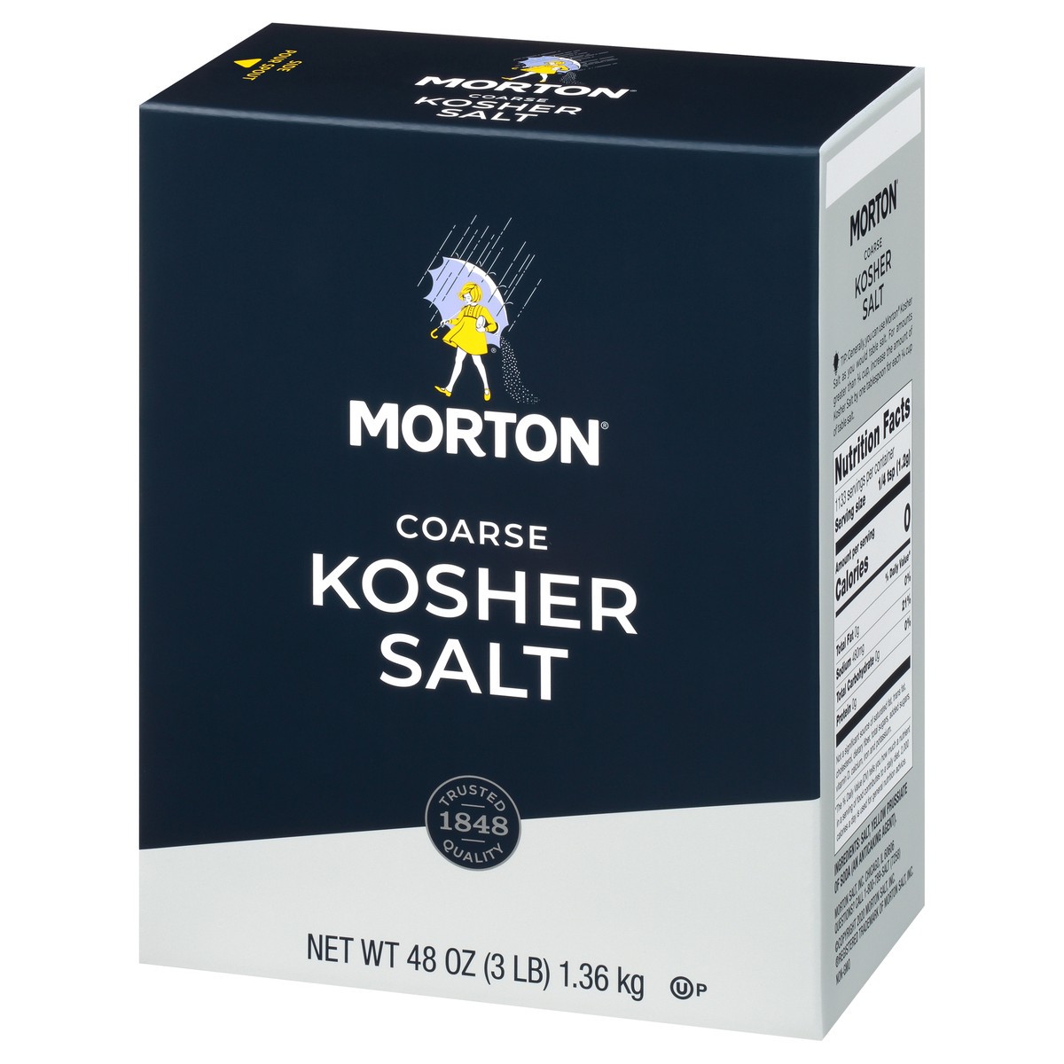 slide 8 of 12, Morton Coarse Kosher Salt  – For Everyday Cooking, Grilling, Brining, and as a Margarita Salt Rimmer, 3 LB Box, 48 oz