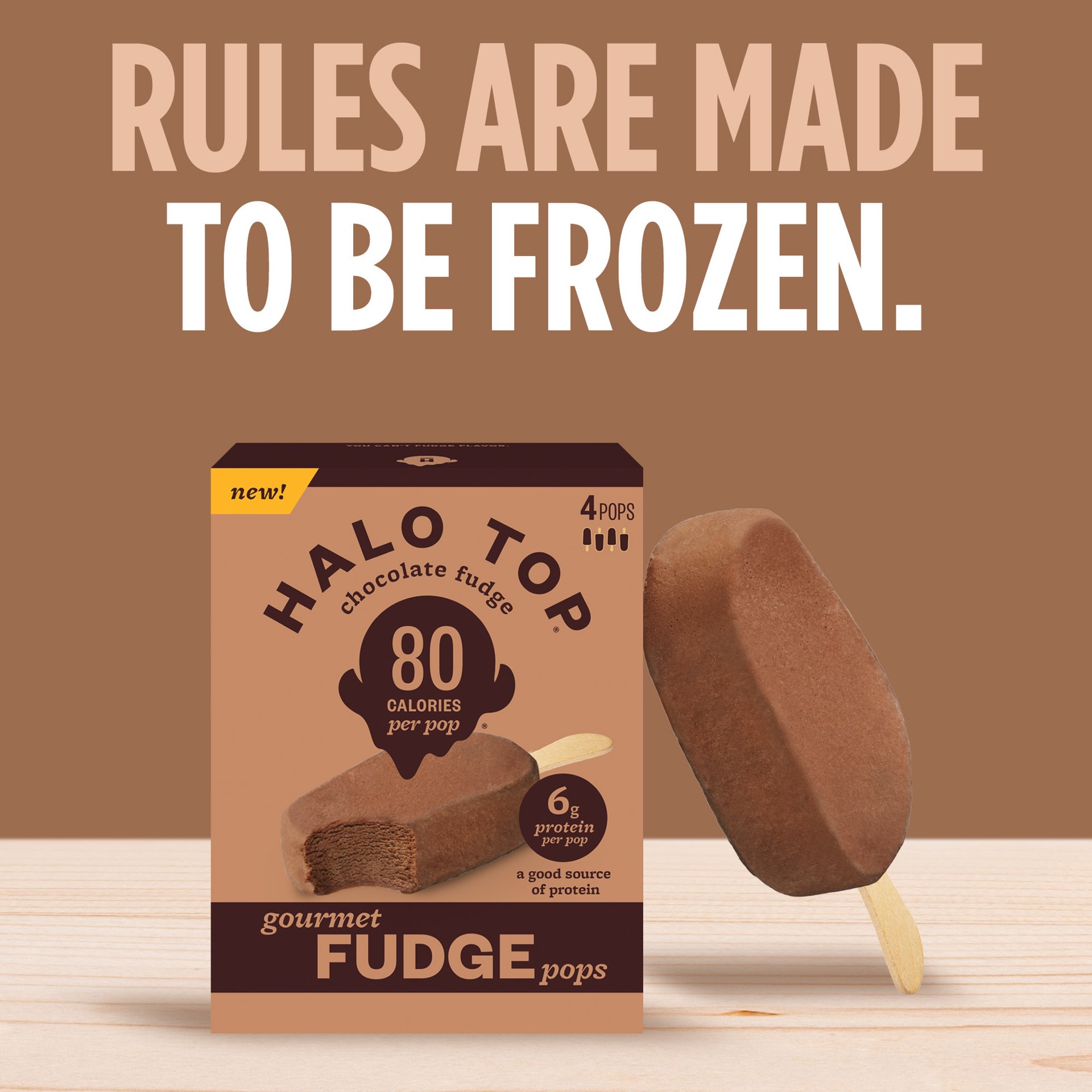 slide 5 of 5, Halo Top Gourmet Chocolate Fudge Pops, 4 Pack, 4 ct