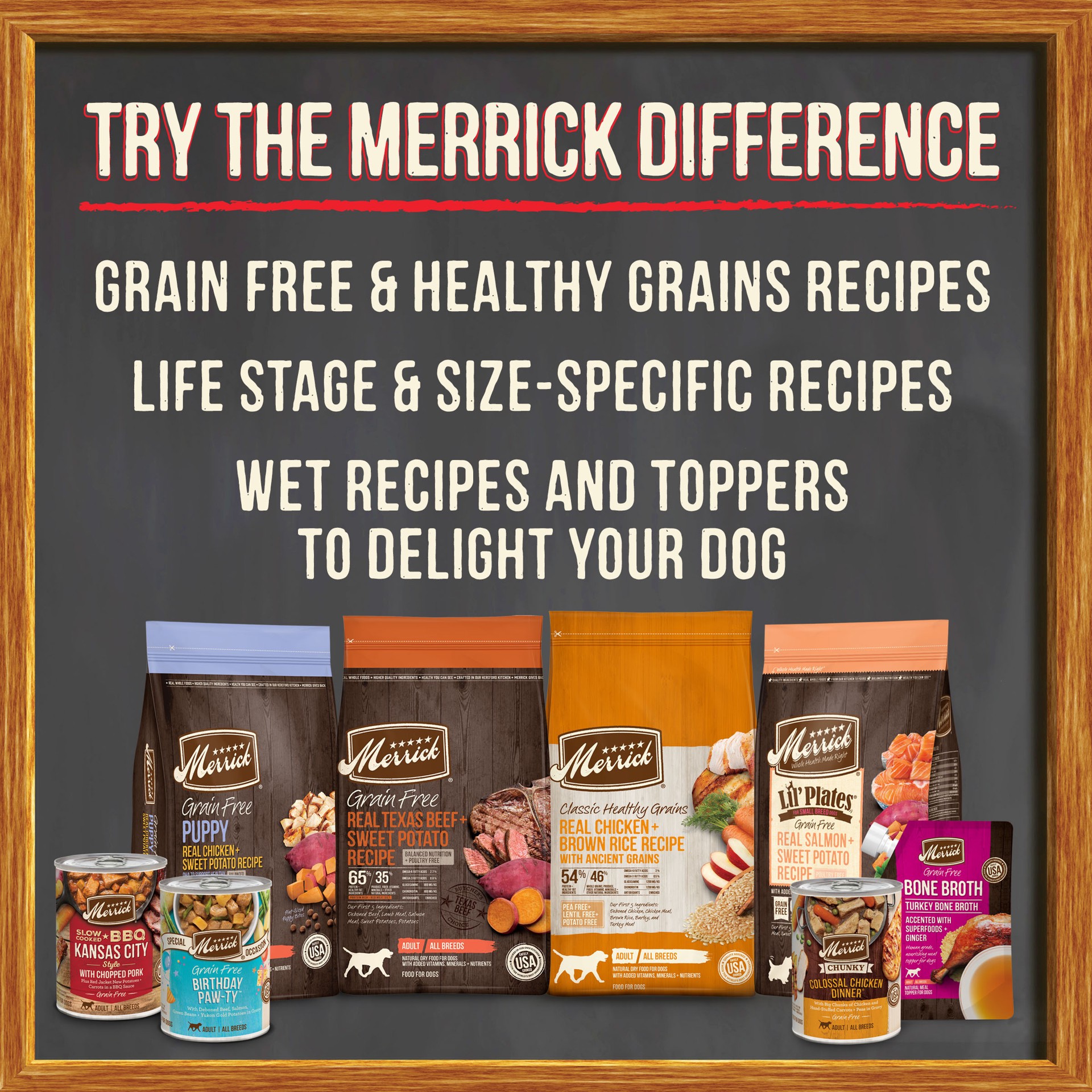 slide 8 of 9, Merrick Grain Free Premium And Natural Canned Dog Food, Soft And Healthy Wet Recipe, Real Chicken Dinner, 12.7 oz