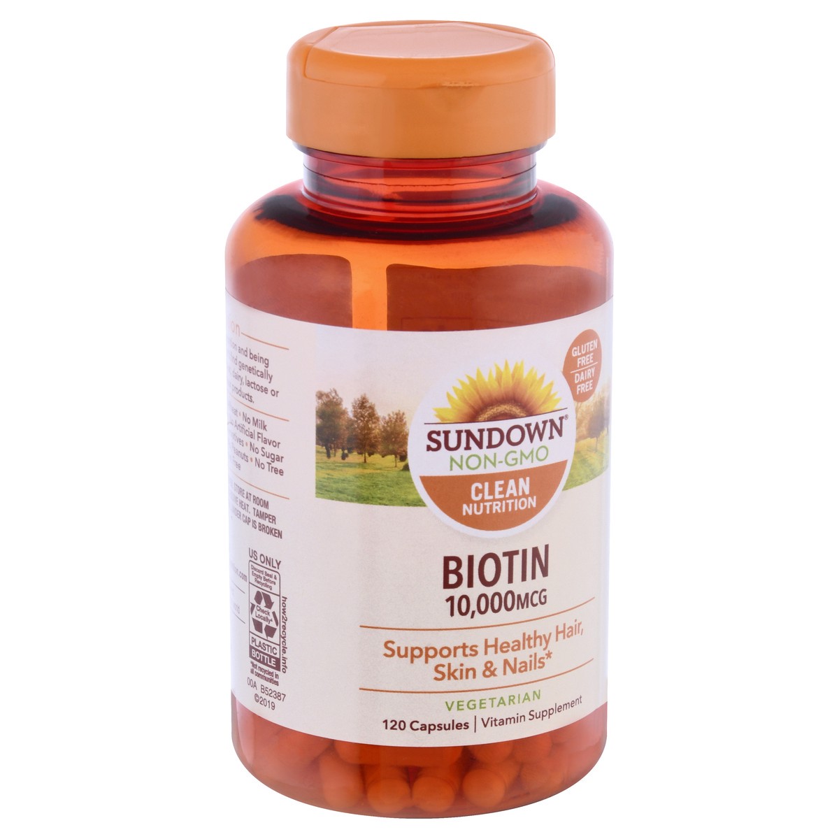 slide 2 of 9, SUNDOWN VITAMINS Naturals Biotin 10,000Mcg Capsules, 120 ct