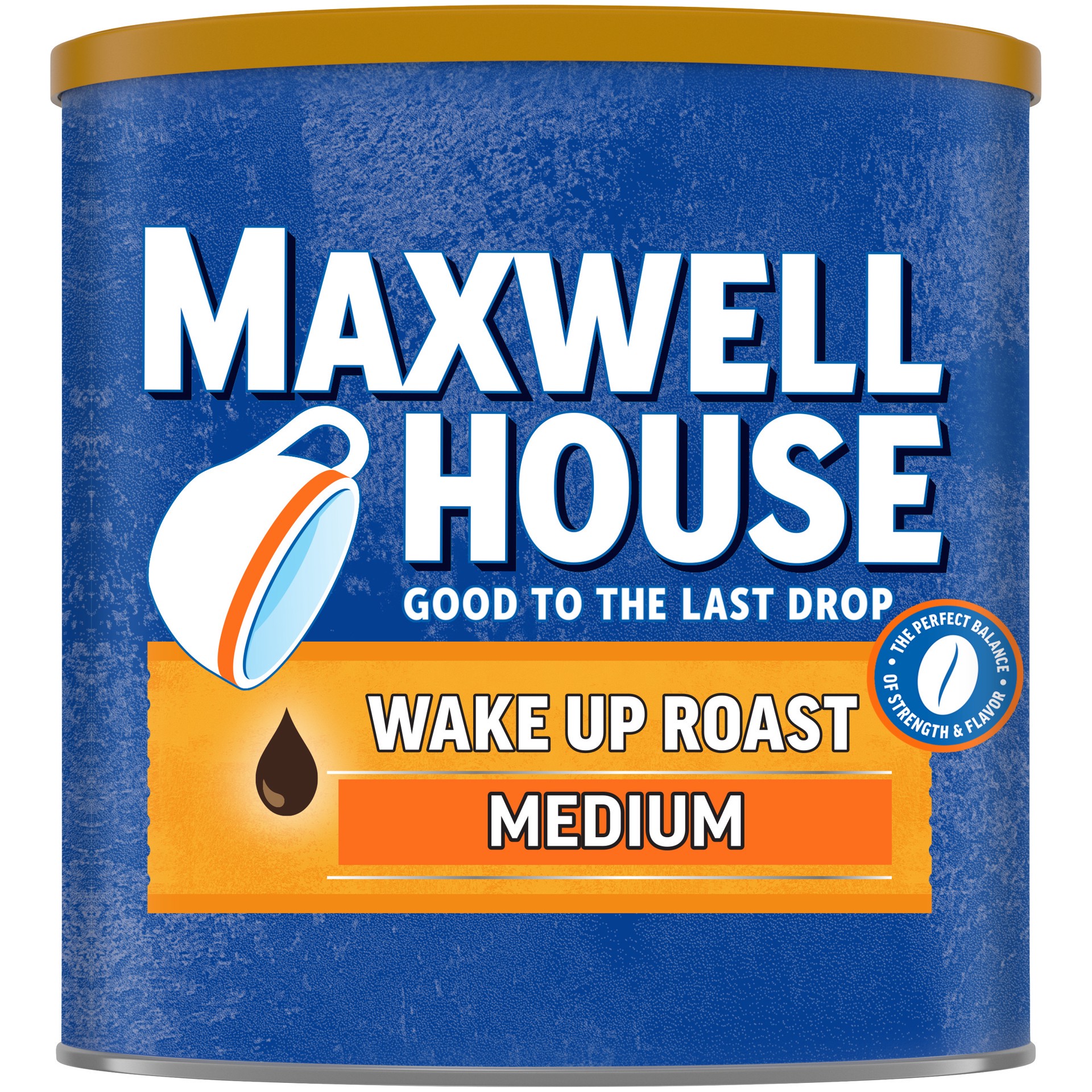 slide 1 of 9, Maxwell House Medium Roast Wake Up Roast Ground Coffee, 30.65 oz. Canister, 30.65 oz