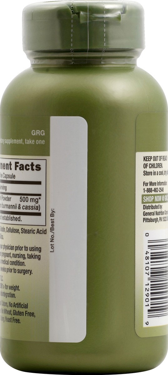 slide 6 of 6, GNC Cinnamon Bark 100 ea, 100 ct