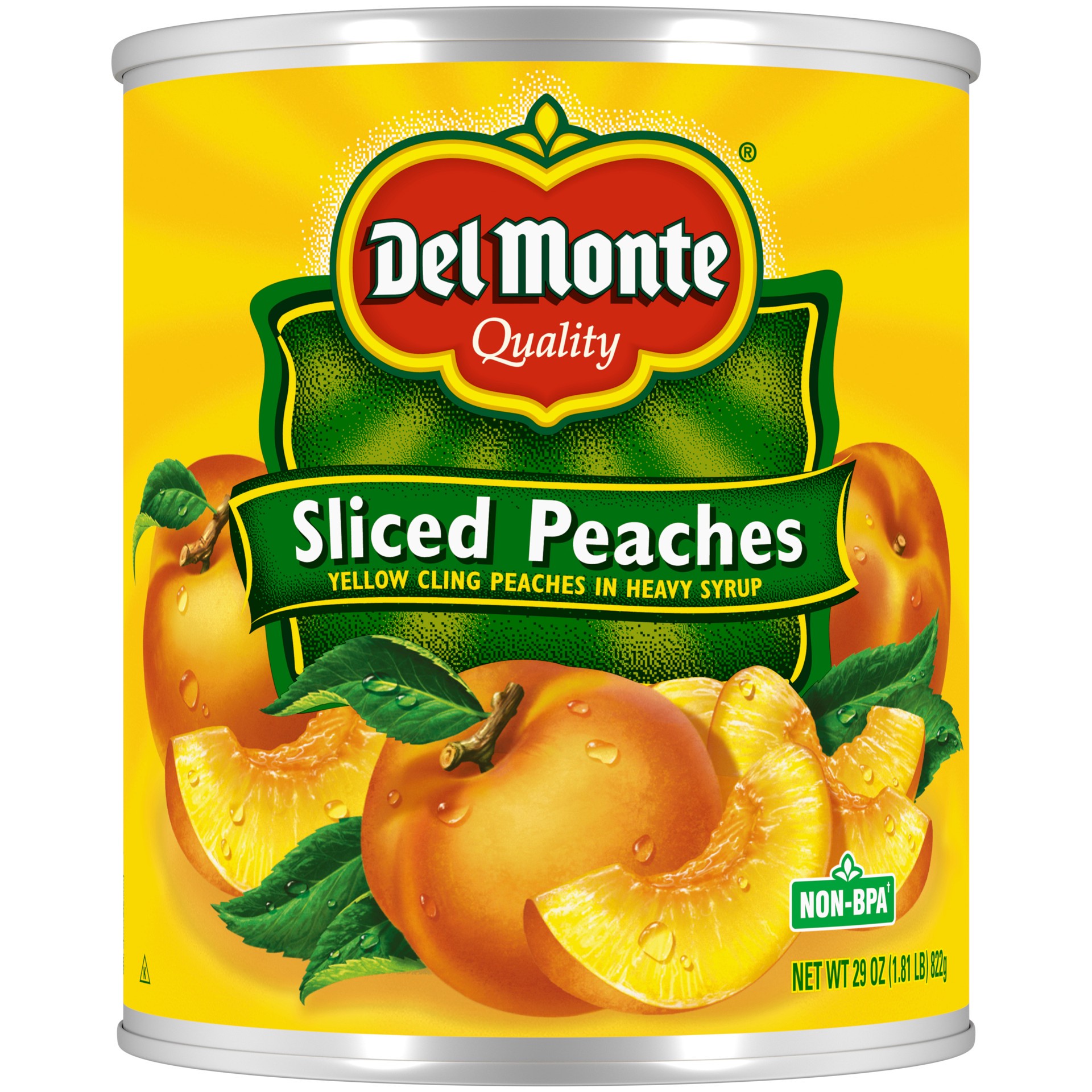 slide 1 of 6, Del Monte Yellow Cling Sliced Peaches In Heavy Syrup, 29 Oz. Can, 29 oz