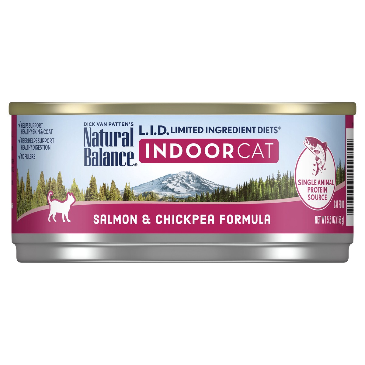 slide 1 of 7, Natural Balance Limited Ingredient Diets Indoor Cat Salmon & Chickpea Formula Cat Food 5.5 oz, 5.5 oz