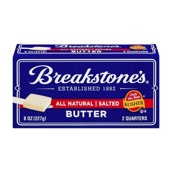 slide 1 of 1, Breakstone's All Natural Salted Butter, 8 oz