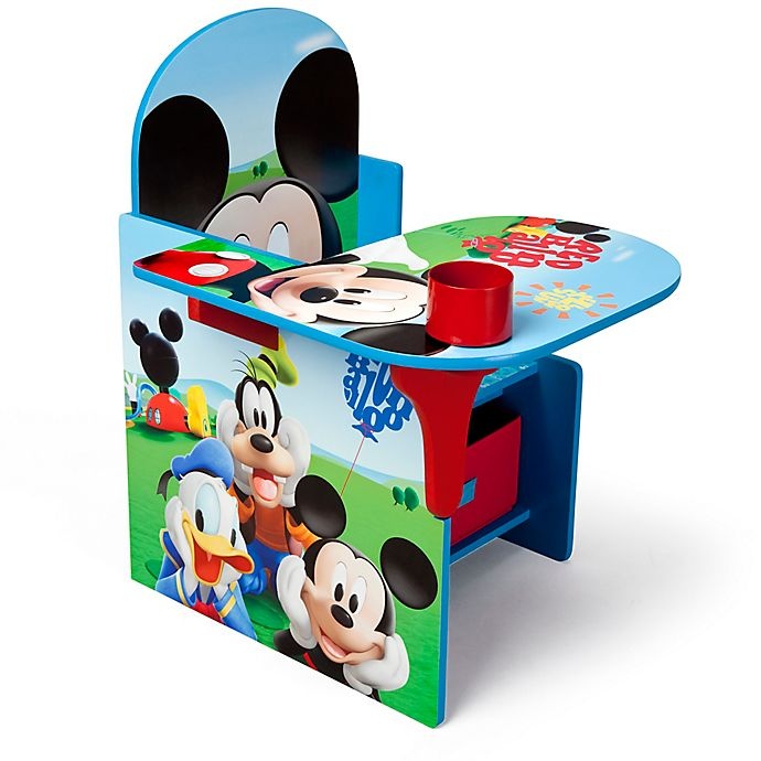 slide 1 of 4, Delta Children Disney Mickey Mouse Chair with Desk and Storage Bin, 1 ct