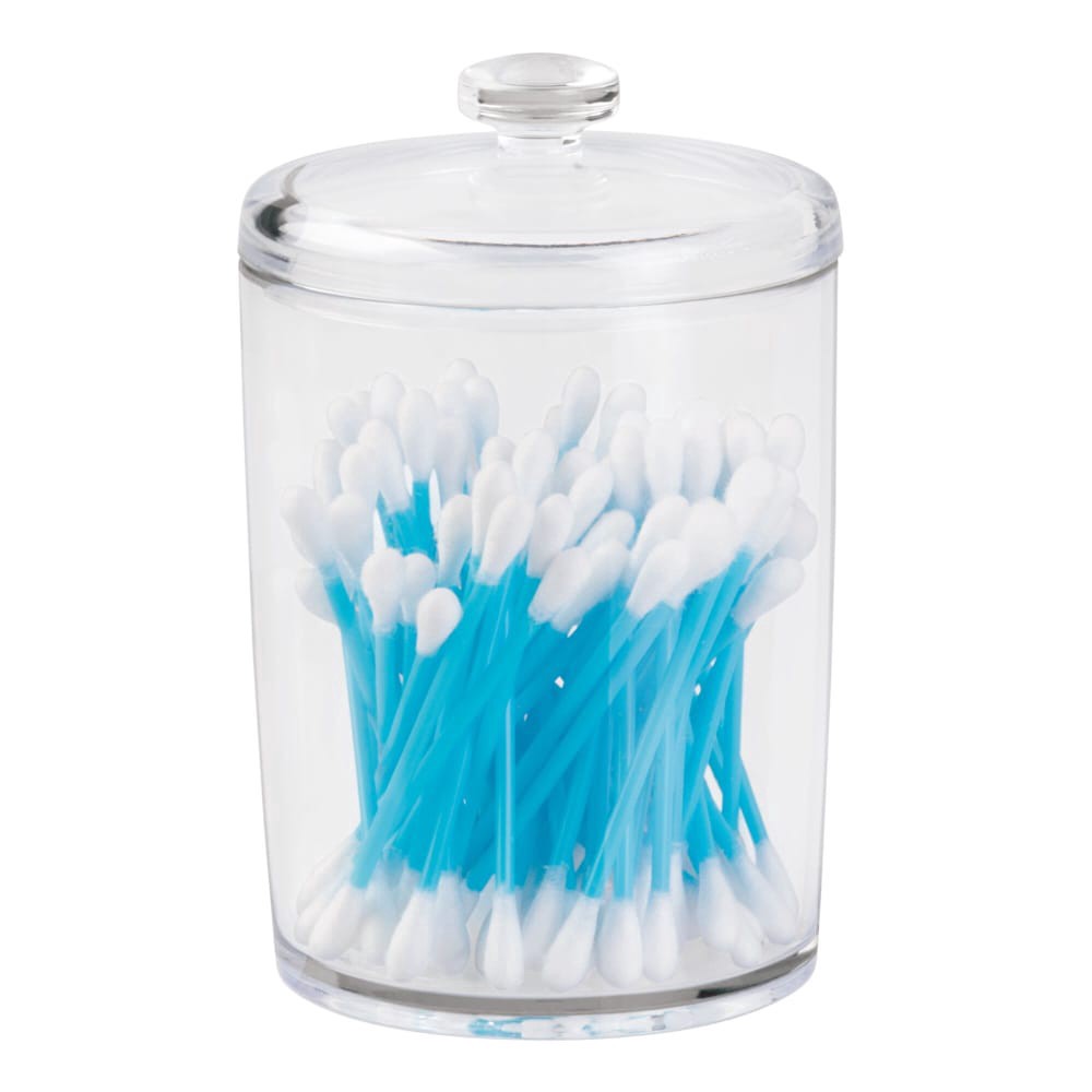 slide 5 of 5, InterDesign Small Plastic Canister - Clear, 1 ct