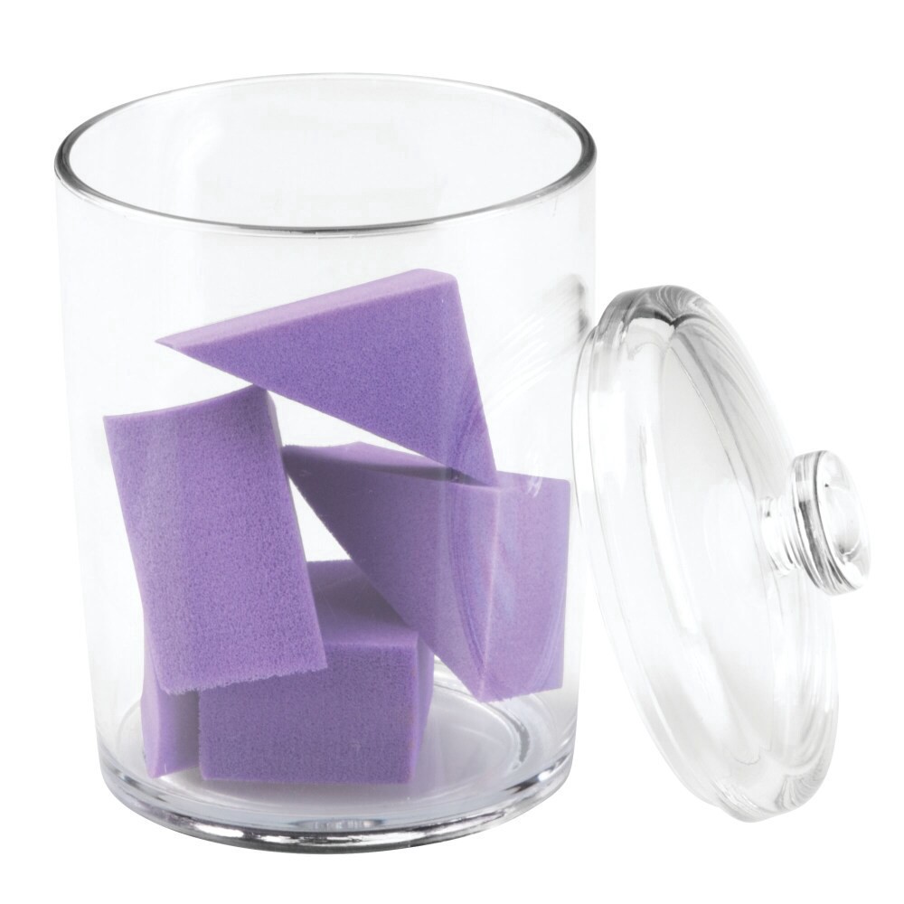 slide 4 of 5, InterDesign Small Plastic Canister - Clear, 1 ct