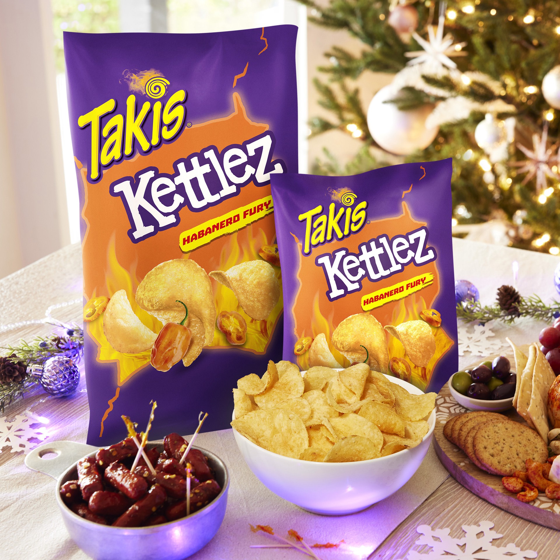 slide 3 of 7, Takis Habanero Fury Kettlez 2.5 oz Snack Size Bag, Habanero Flavored Hot Spicy Kettle-Cooked Potato Chips, 2.5 oz