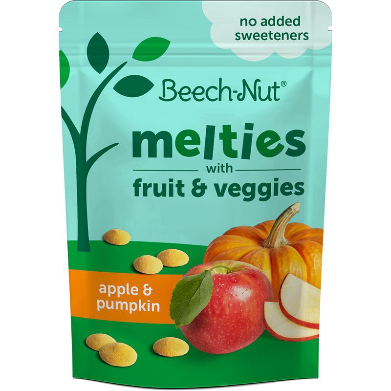 slide 1 of 1, Beech-Nut Apple & Pumpkin Melties with Fruit & Veggies Stage 3 1 oz, 1 oz