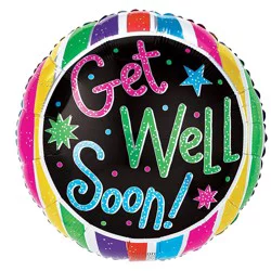 Get Well! Helium Filled Balloon