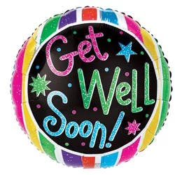 Get Well! Helium Filled Balloon