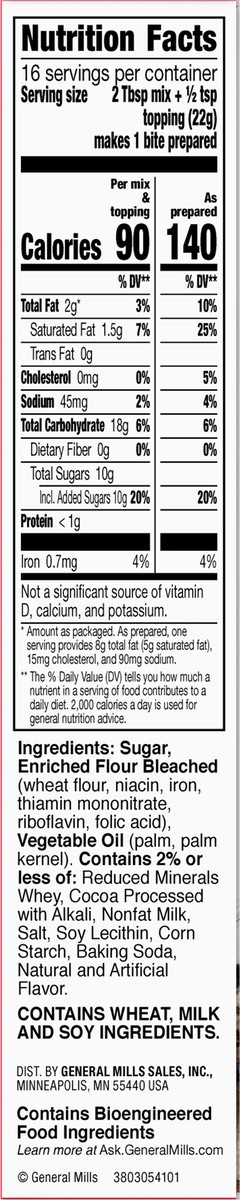 slide 13 of 13, Betty Crocker No-Bake Bites Cookies and Cream Cookie Dough, 12.2 oz., 12.2 oz