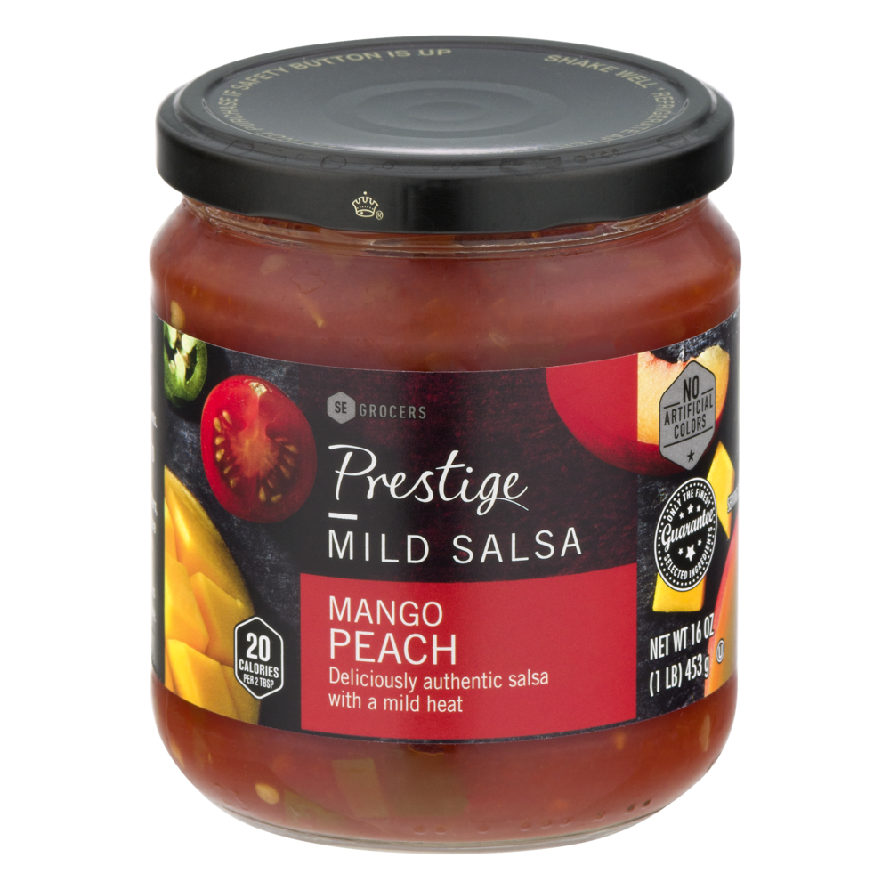 slide 1 of 1, SE Grocers Prestige Peach Mango Salsa - 16 oz, 16 oz