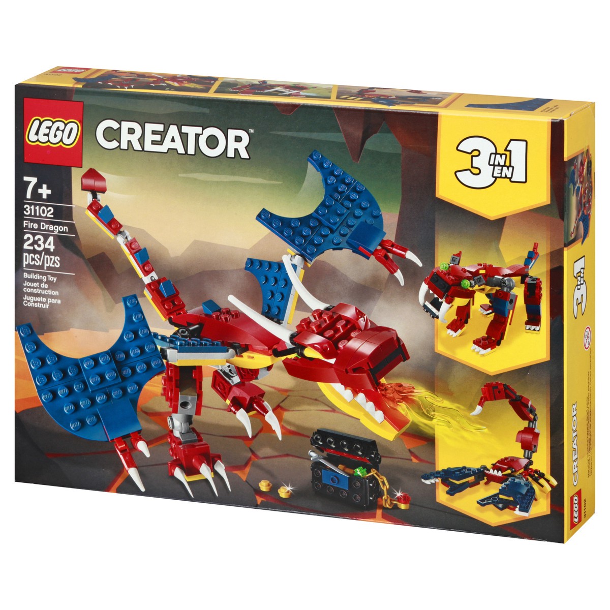 slide 3 of 9, LEGO Creator Fire Dragon Toy 1 ea, 1 ct