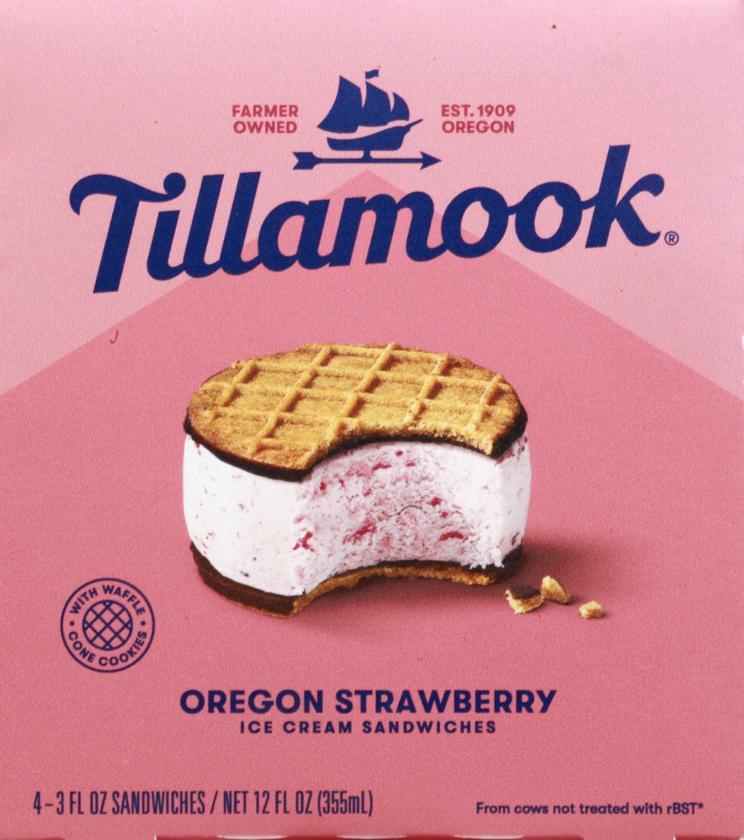 slide 12 of 13, Tillamook Ice Cream Sandwiches 4 ea, 4 ct; 3.5 oz