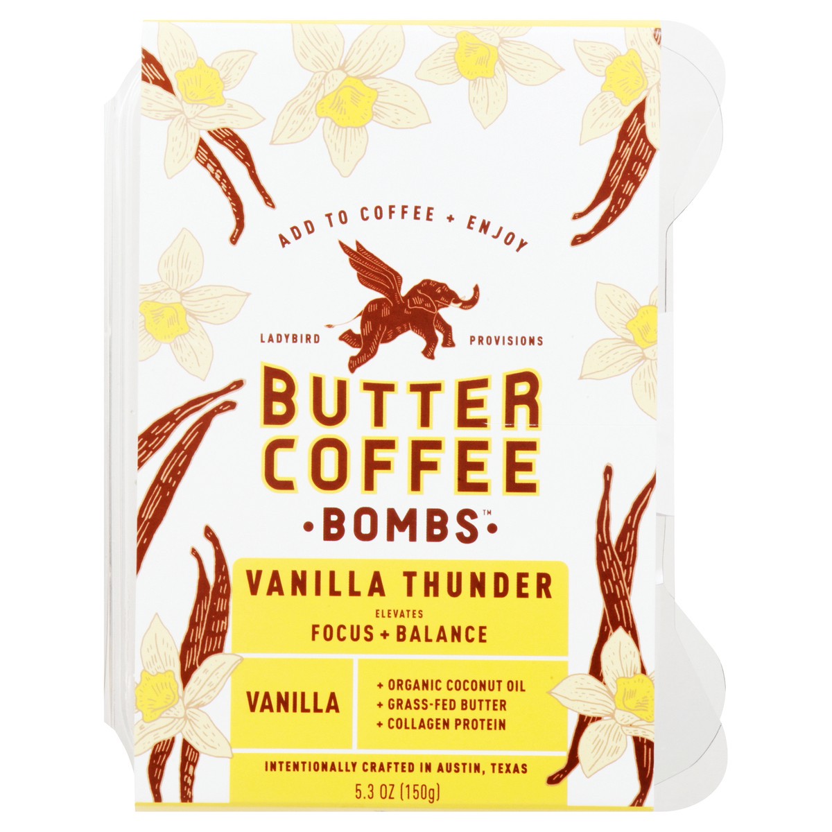 slide 1 of 9, Butter Coffee Bombs Vanilla Thunder Coffee 5.3 oz, 6 ct