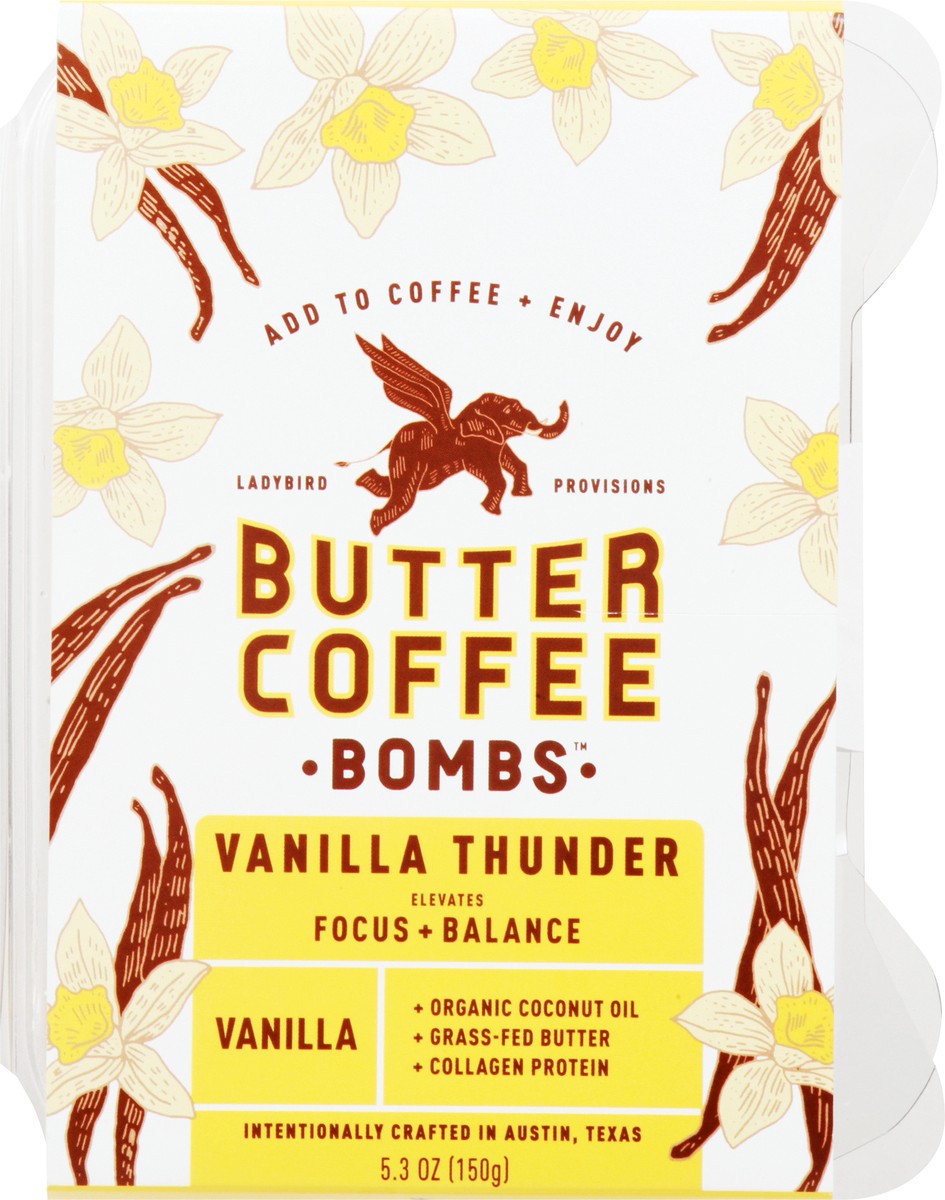 slide 1 of 9, Butter Coffee Bombs Vanilla Thunder Coffee 5.3 oz, 6 ct