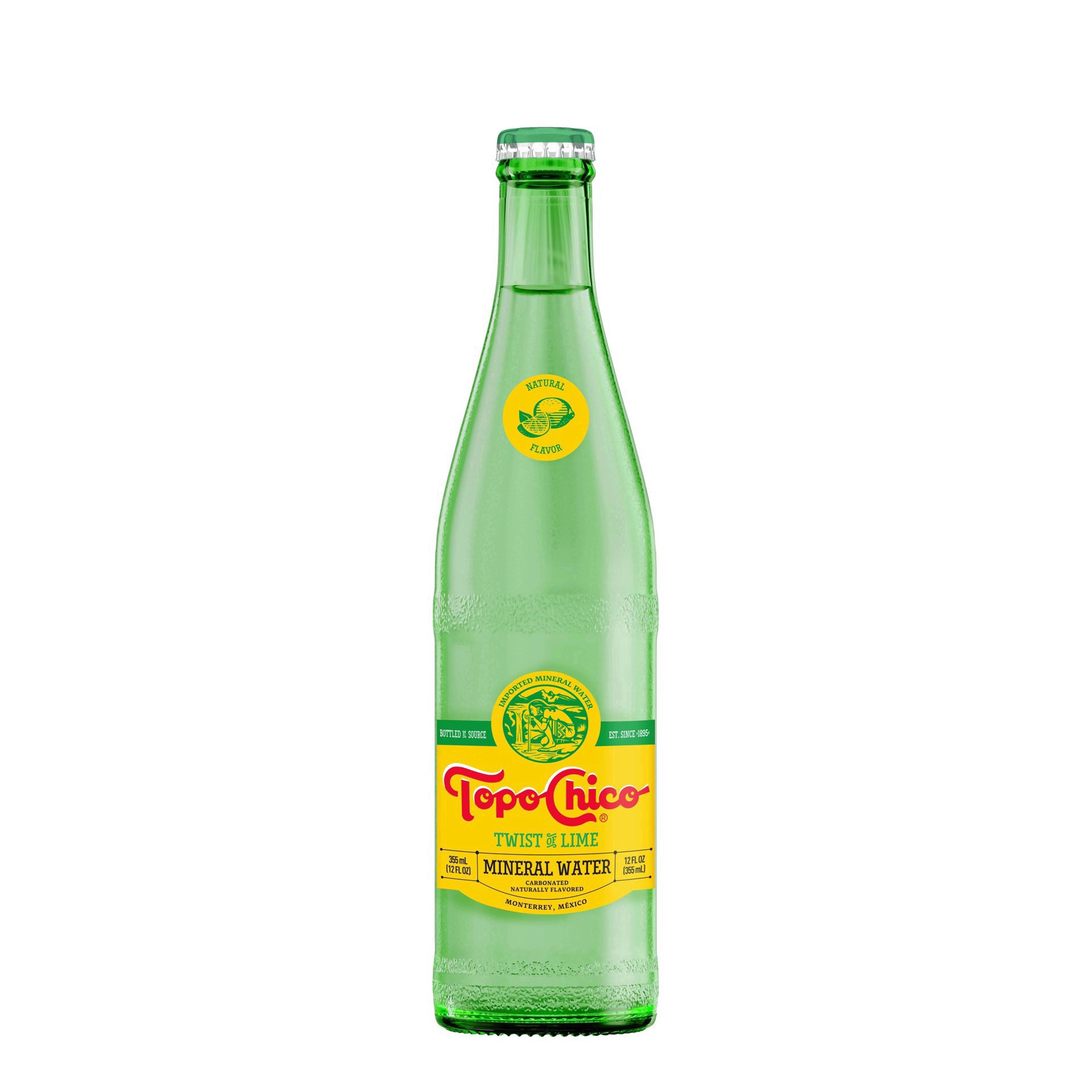 slide 3 of 3, Topo Chico Carbonated Twist of Lime Mineral Water 12 - 12 fl oz Bottles, 12 ct; 12 oz