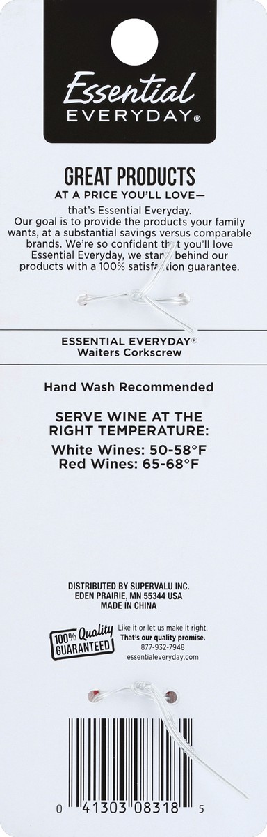 slide 6 of 6, Essential Everyday Corkscrew, Waiters, 1 ct