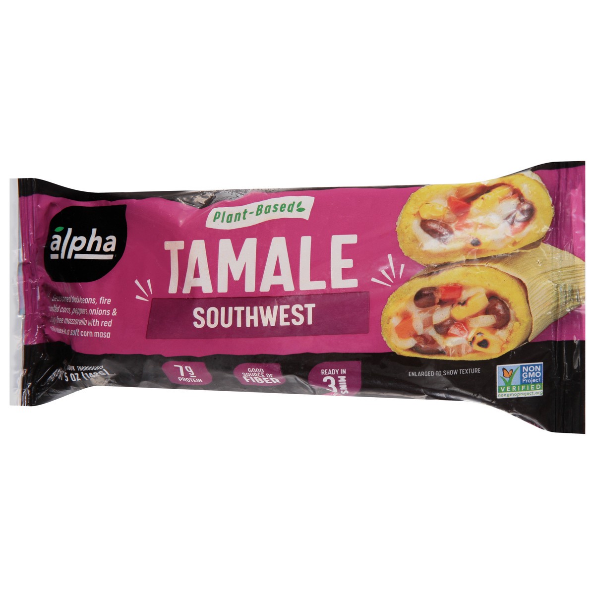 slide 3 of 9, Alpha Foods Alpha Southwest Plant-Based Tamale 5 oz, 5 oz