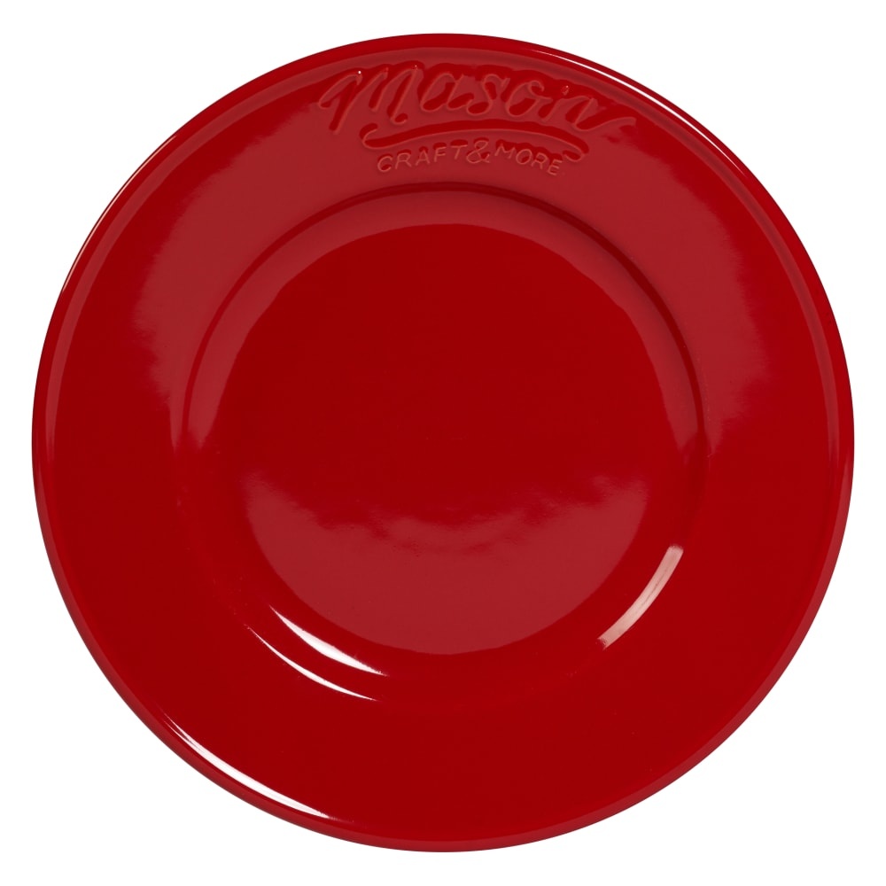 slide 1 of 1, Mason Craft & More Round Ceramic Dinner Plate - Red - 11 Inch, 11 in