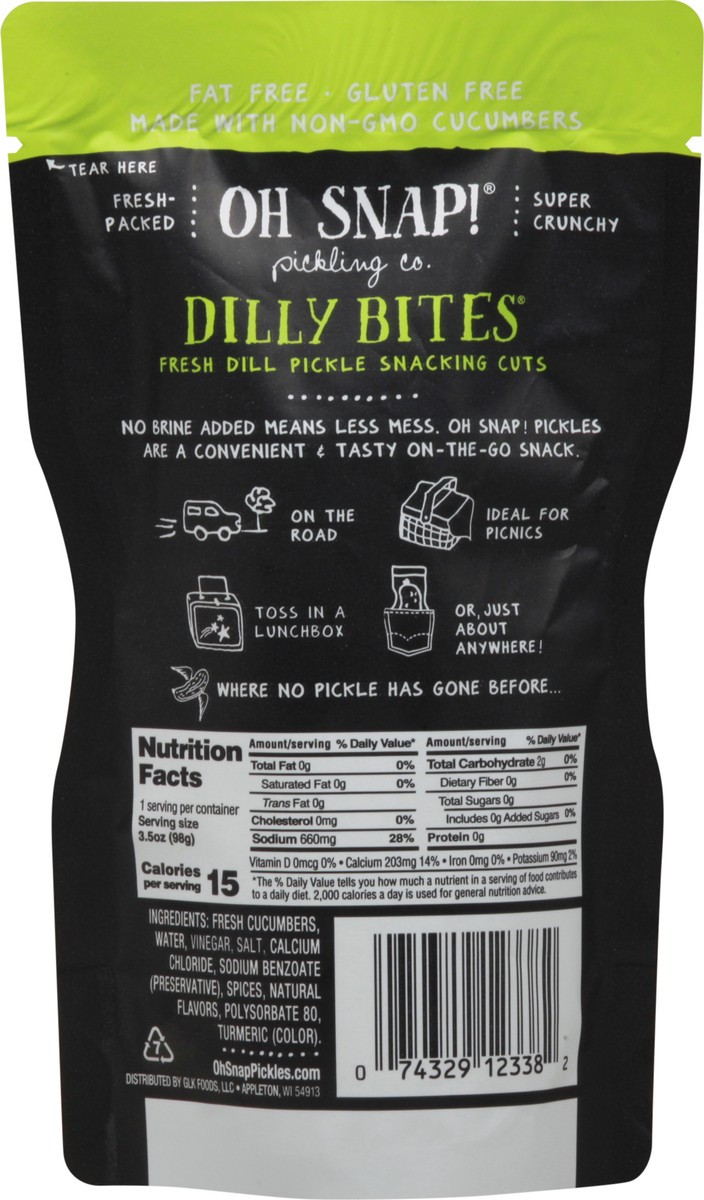 slide 8 of 9, Oh Snap! Pickling Co. Dilly Bites, 3.25FL oz, 3.5 oz