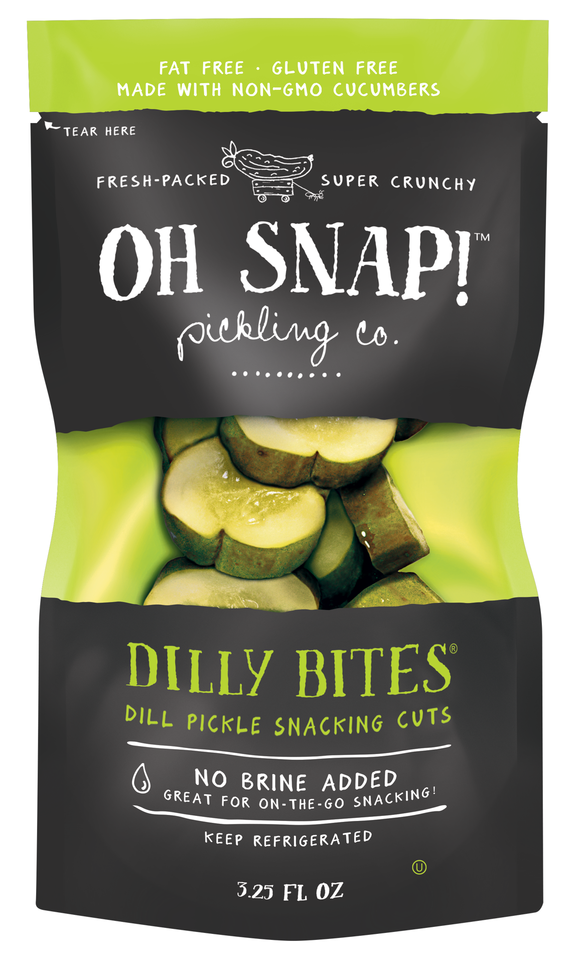 slide 1 of 9, Oh Snap! Pickling Co. Dilly Bites, 3.25FL oz, 3.5 oz