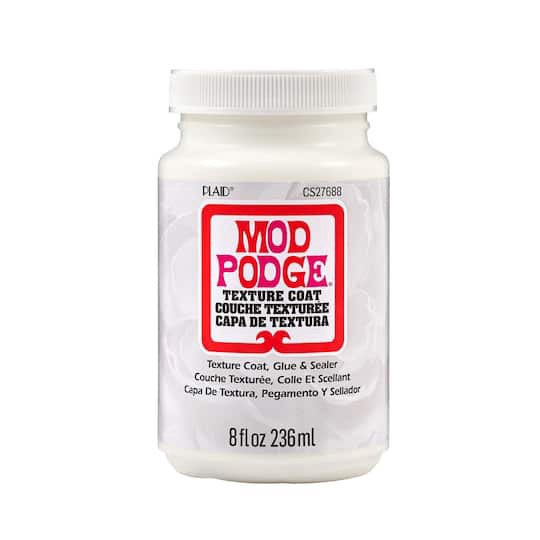 slide 1 of 9, Mod Podge 8oz. Texture Coat, Glue & Sealer, 8 oz