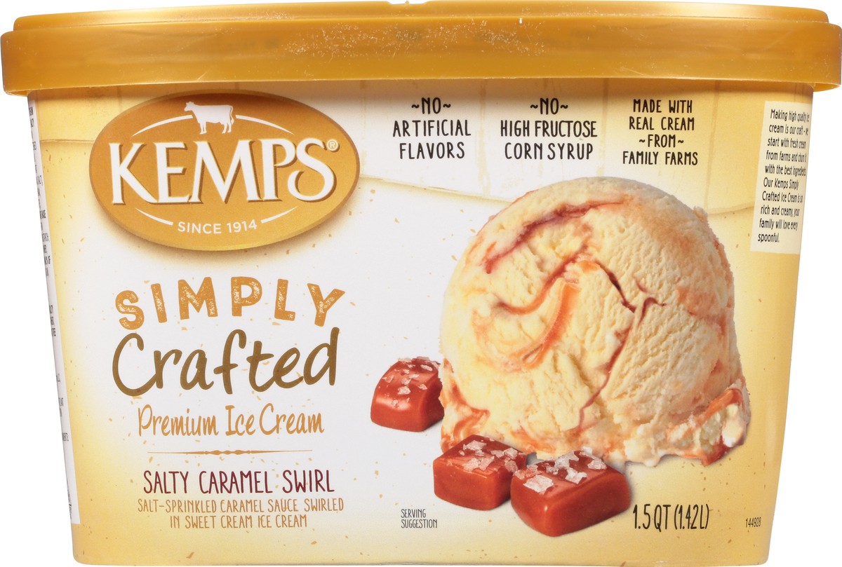 slide 5 of 9, Kemps Simply Crafted Salted Caramel Ice Cream, 48 oz