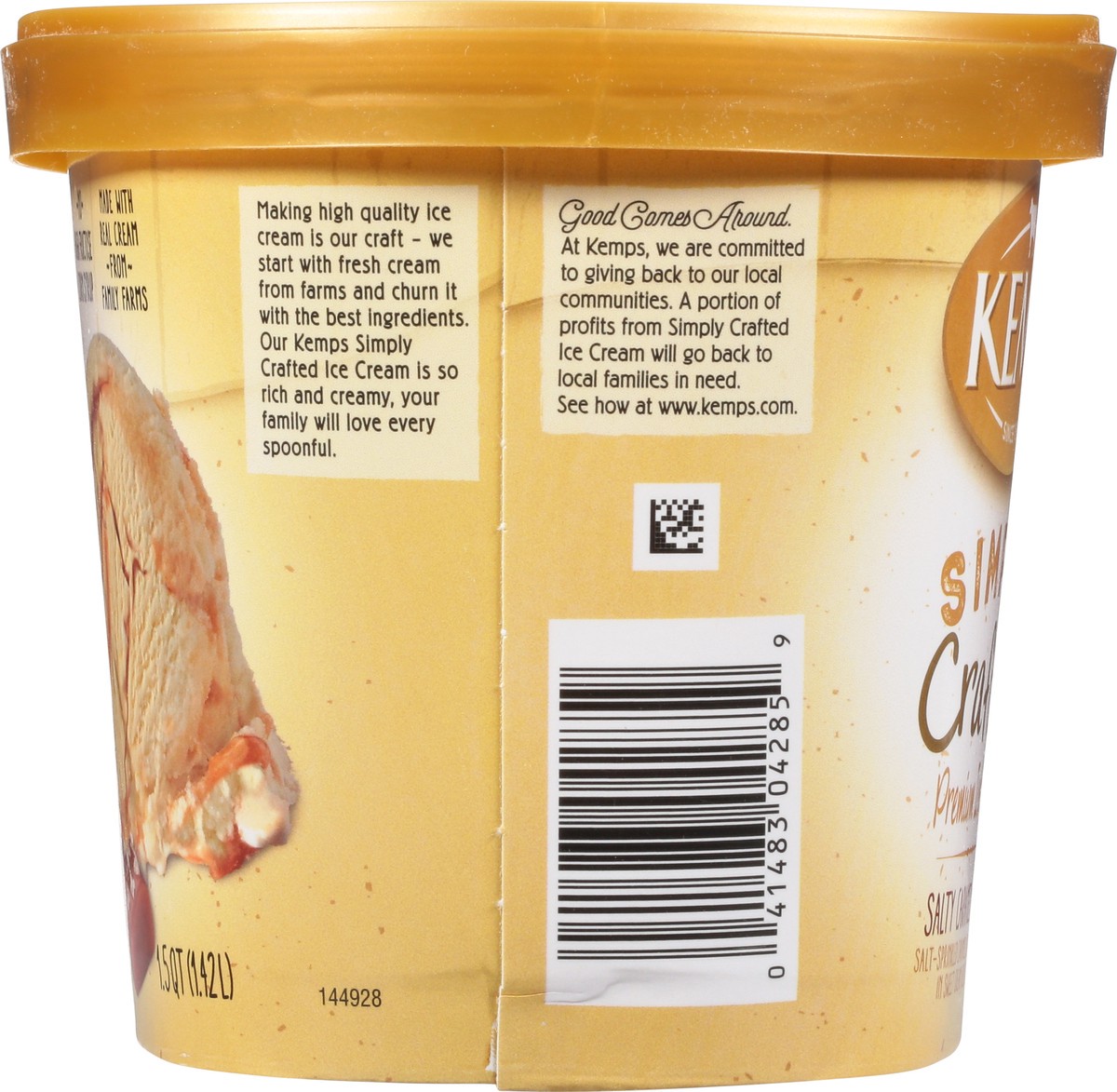 slide 7 of 9, Kemps Simply Crafted Salted Caramel Ice Cream, 48 oz