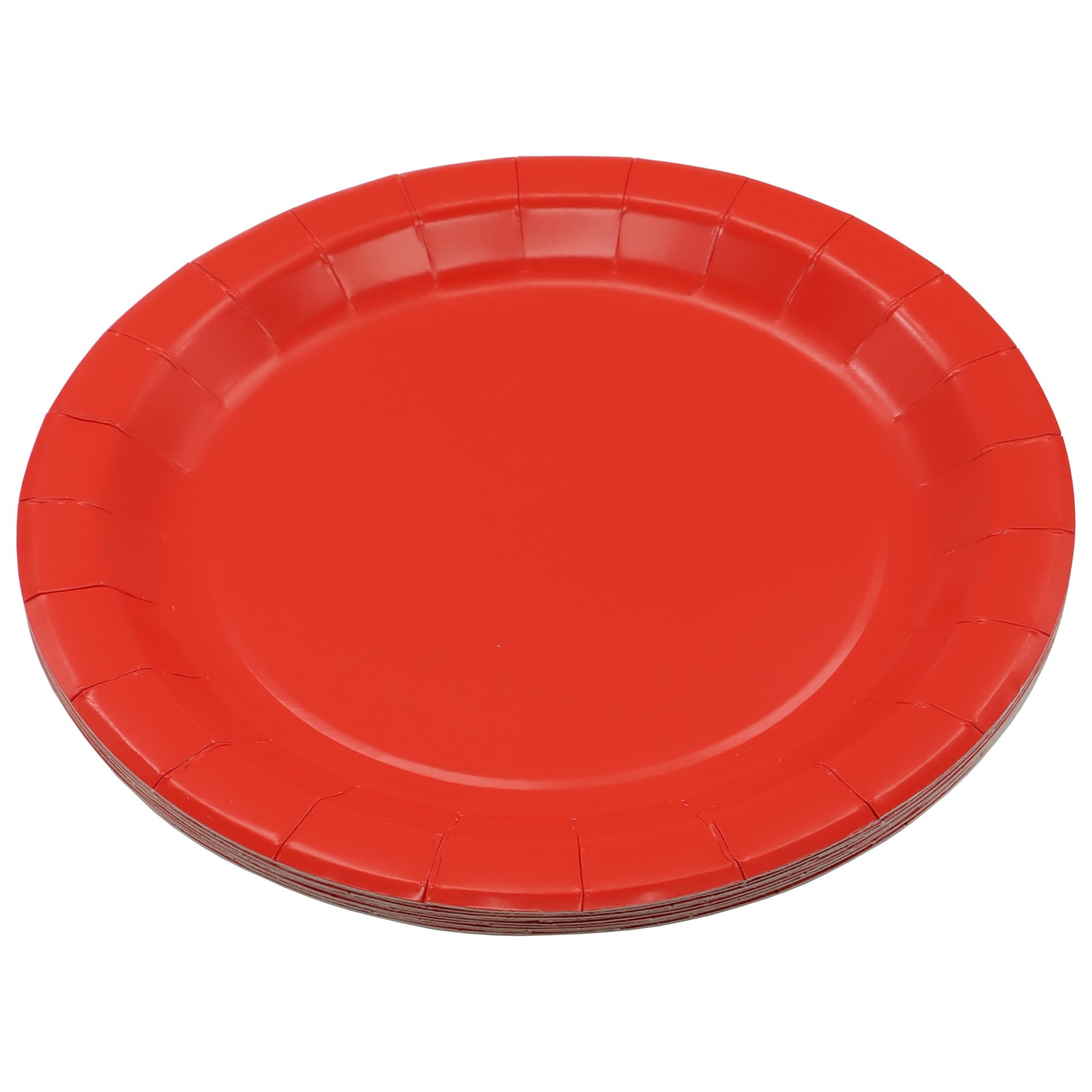 slide 2 of 2, 9" Red Paper Dinner Plates, 10ct. By Celebrate It, 10 ct