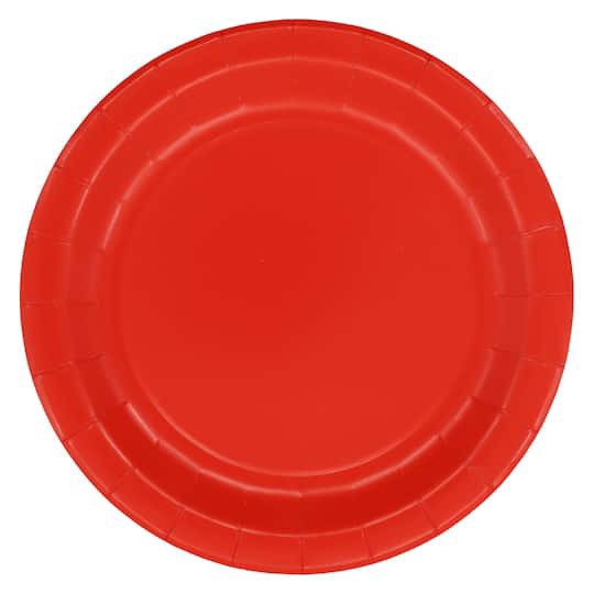 slide 1 of 2, 9" Red Paper Dinner Plates, 10ct. By Celebrate It, 10 ct