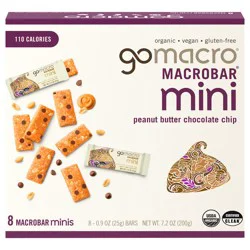 Gomacro Peanut Butter Bar Mini Choc Chip