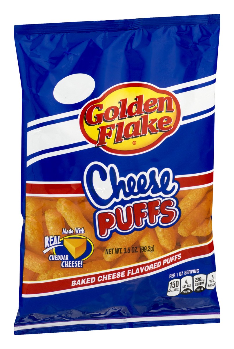 slide 11 of 11, Golden Flake Cheese Puffs Original, 3.5 oz