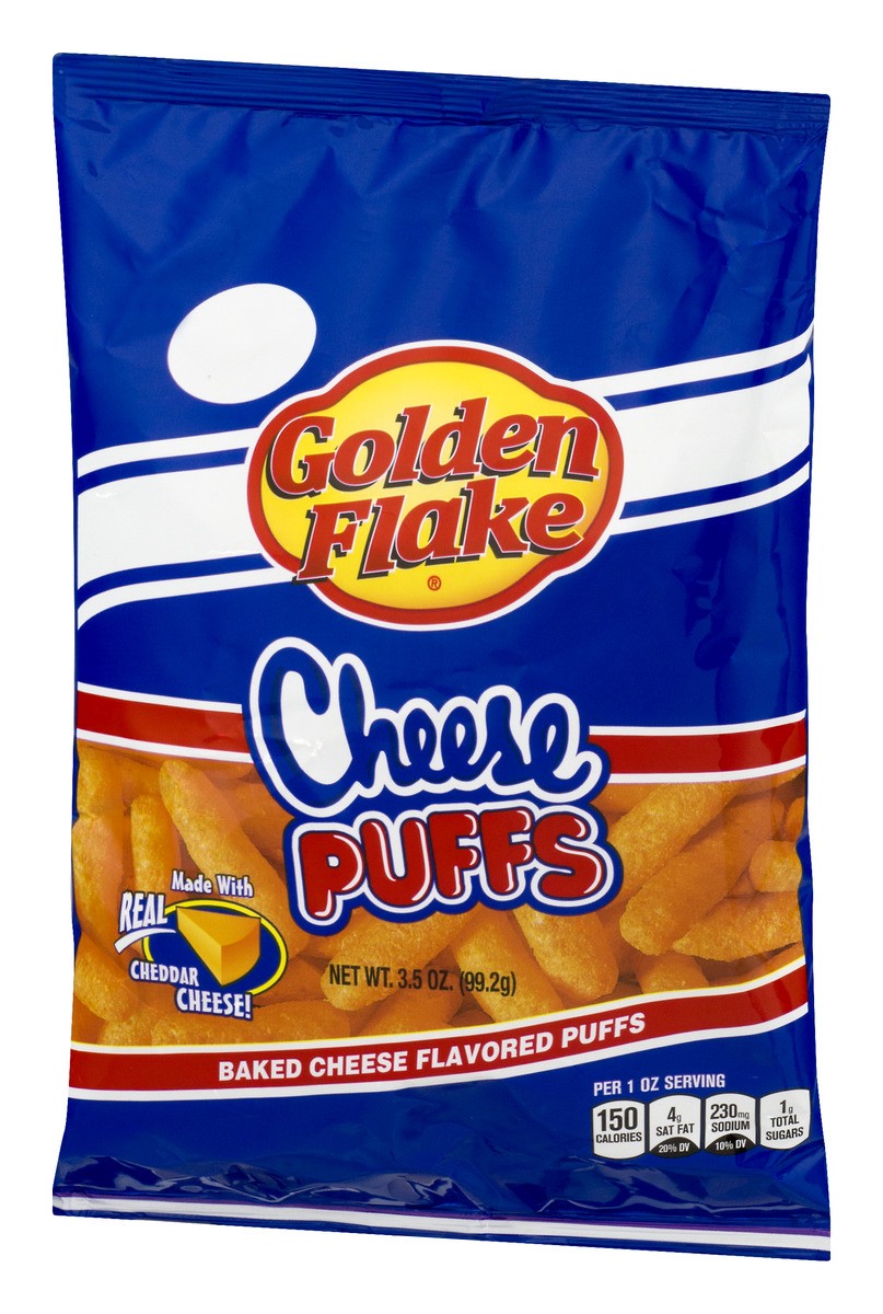 slide 5 of 11, Golden Flake Cheese Puffs Original, 3.5 oz