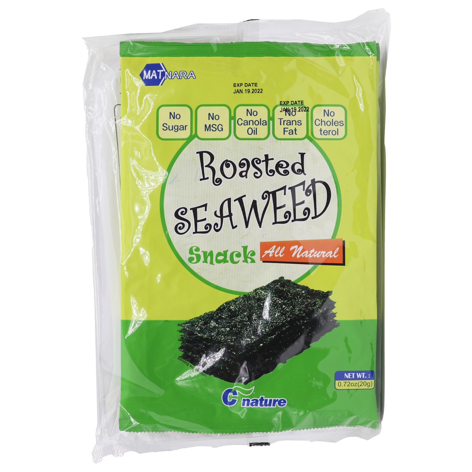 slide 1 of 1, C-Nature Roasted Seaweed(Super Size), 2.8 oz