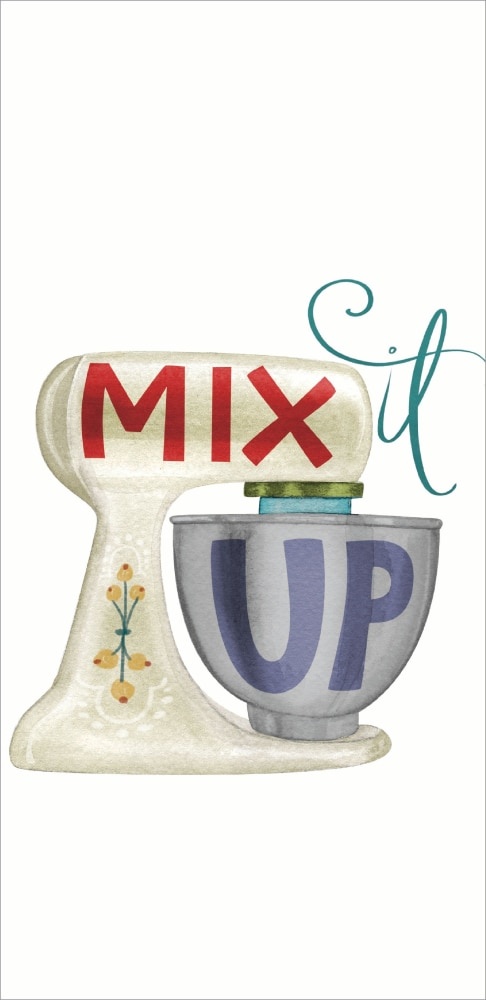 slide 1 of 1, Dash Of That Mix It Up Kitchen Towel - White, 1 ct