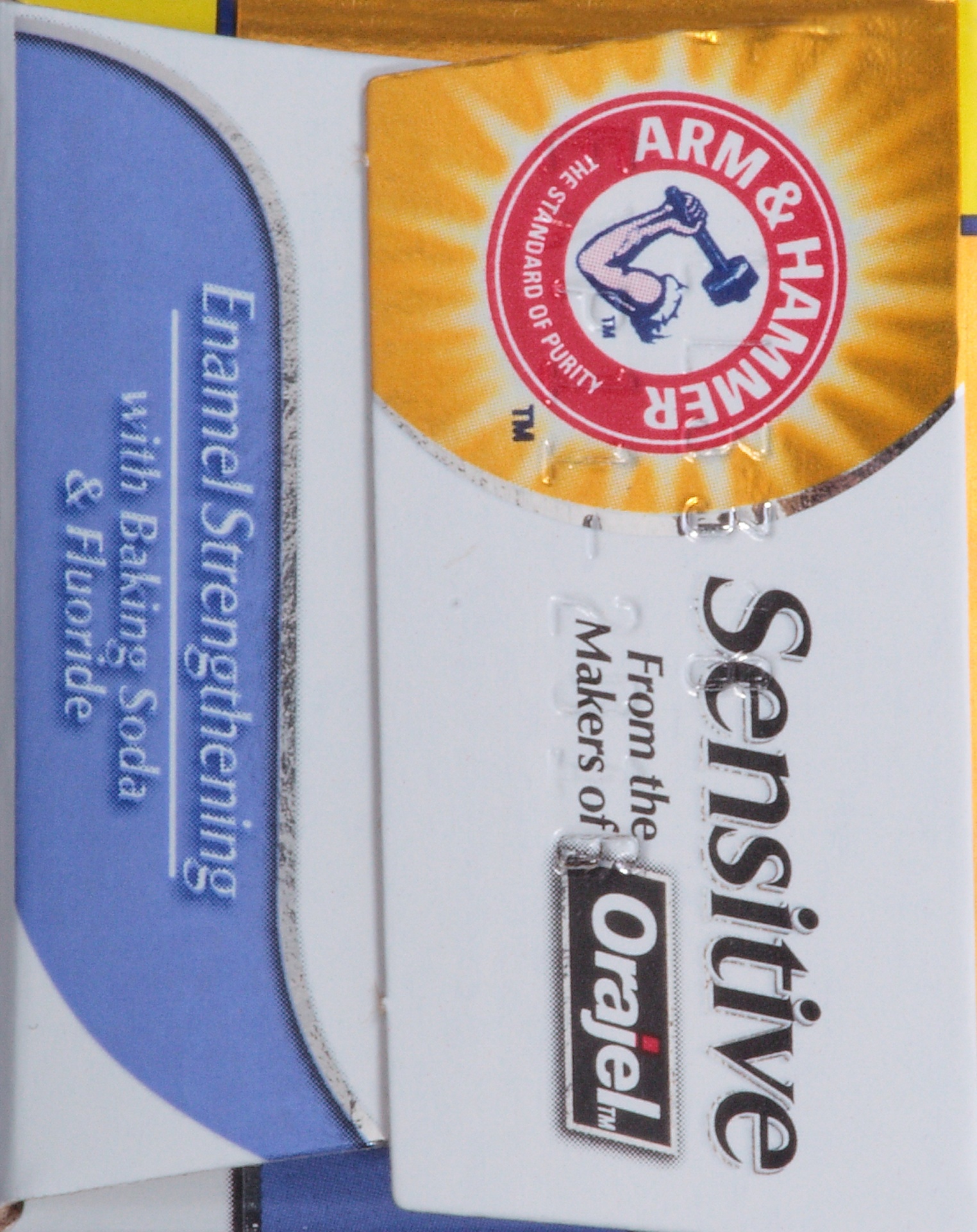 slide 4 of 6, ARM & HAMMER Sensitive Enamel Strengthening Fluoride Anticavity Toothpaste Frosted Mint, 4.5 oz