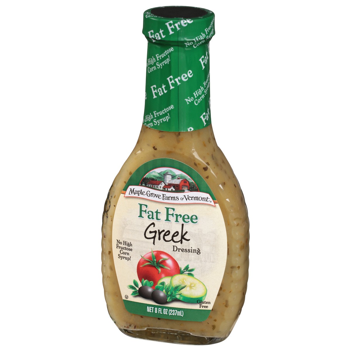 slide 5 of 12, Maple Grove Farms of Vermont Fat Free Greek Dressing 8 ea, 8 ct