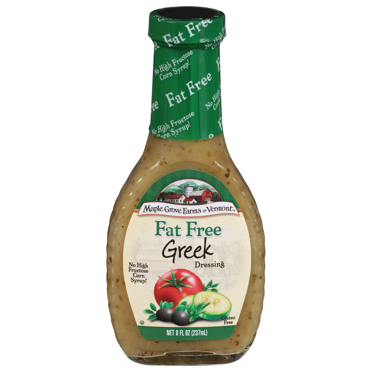 slide 1 of 12, Maple Grove Farms of Vermont Fat Free Greek Dressing 8 ea, 8 ct