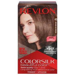 Revlon ColorSilk Beautiful Color Medium Ash Brown 40 Permanent Hair Color 1 ea
