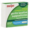 slide 2 of 29, Meijer Gentle Laxative Suppositories, 4 ct