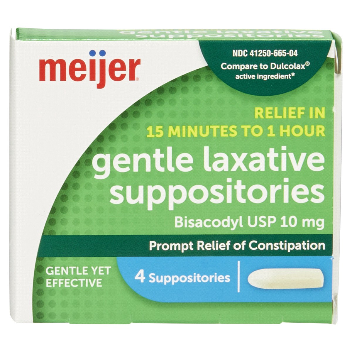 slide 1 of 29, Meijer Gentle Laxative Suppositories, 4 ct