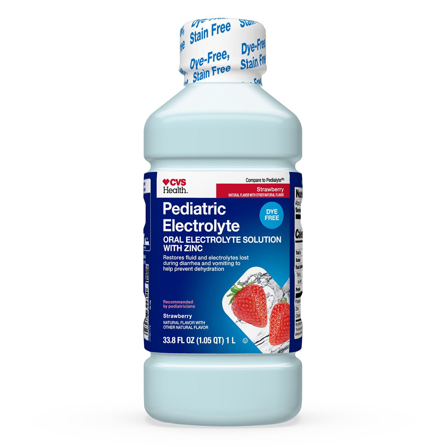 slide 1 of 6, CVS Health Pediatric Electrolyte Oral Solution, Strawberry, 1 L, 35.2 oz